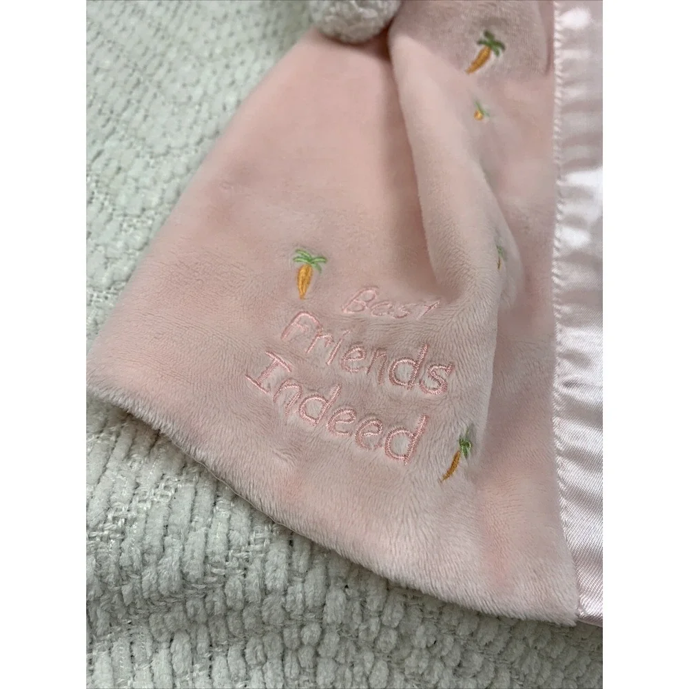 Bunnies By The Bay‎ Pink Best Friends Indeed Blossom Lovey Baby Security Blanket